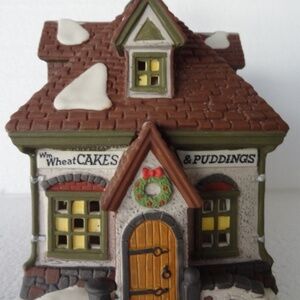 Dept. 56 Heritage Dicken's Village Series "WM Wheat Cakes & Puddings" Lighted